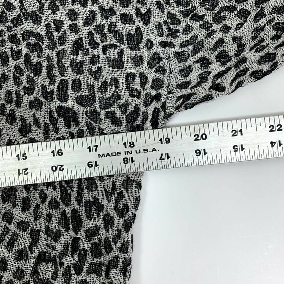 Stella Moda Animal Print Linen Shirt Short Sleeve - Picture 7 of 8